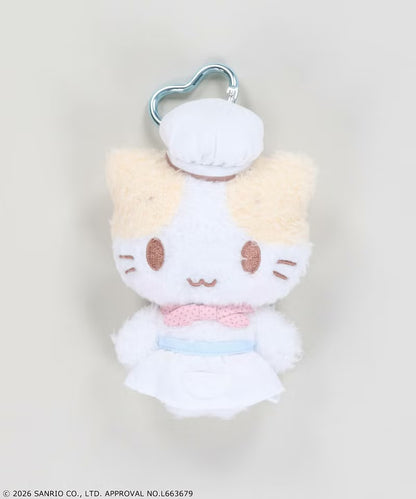 SANRIO | Marshmallow Masyumaro Mascot Holder Bag Charm Keychain 90×55×140mm (Chef)