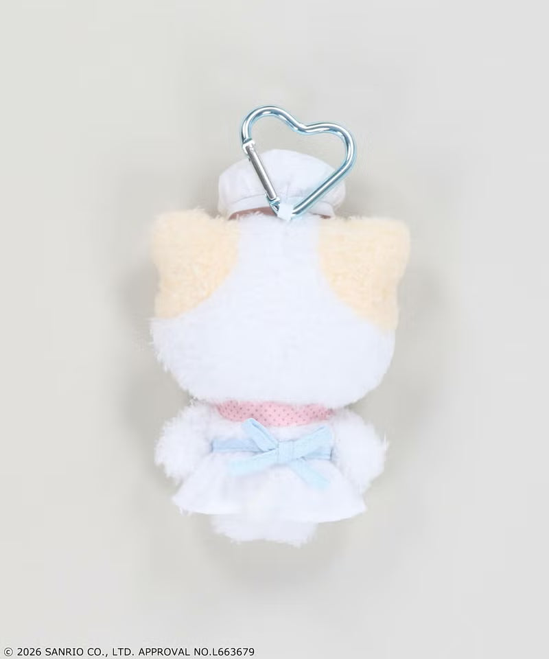 SANRIO | Marshmallow Masyumaro Mascot Holder Bag Charm Keychain 90×55×140mm (Chef)