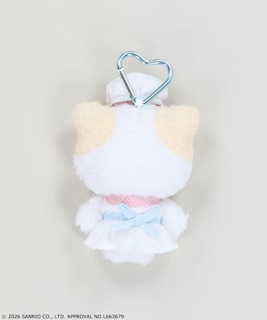 SANRIO | Marshmallow Masyumaro Mascot Holder Bag Charm Keychain 90×55×140mm (Chef)