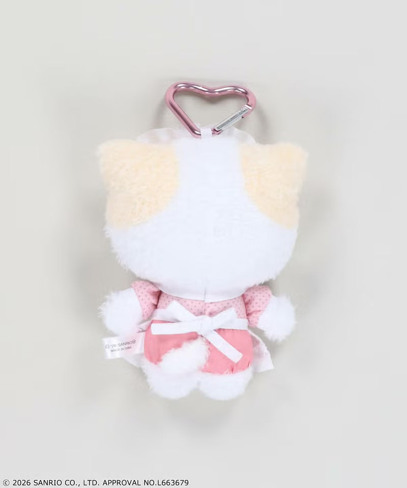 SANRIO | Masyumaro Mascot Holder Bag Charm Keychain 90×55×140mm (Maid Server)