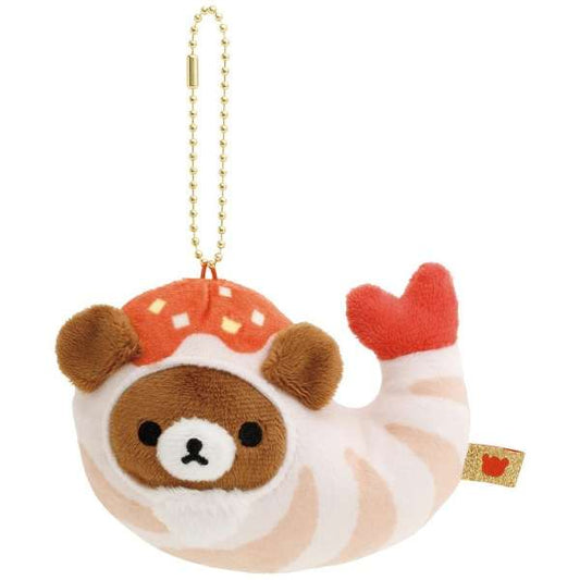 San-X | Rilakkuma Chairoikoguma Mascot Holder Plush Keychain W100Mm×H70Mm×D100Mm (Chinese Style)