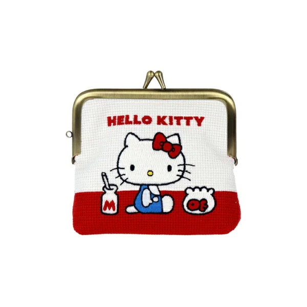 SANRIO | Hello Kitty Mini Embroidered Clasp Pouch 135×130×45mm