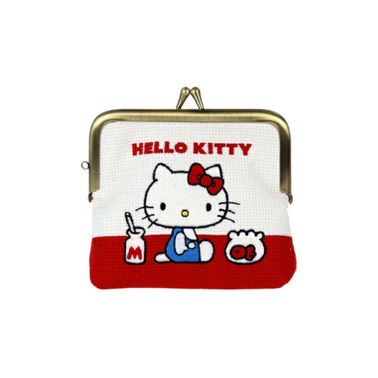 SANRIO | Hello Kitty Mini Embroidered Clasp Pouch 135×130×45mm