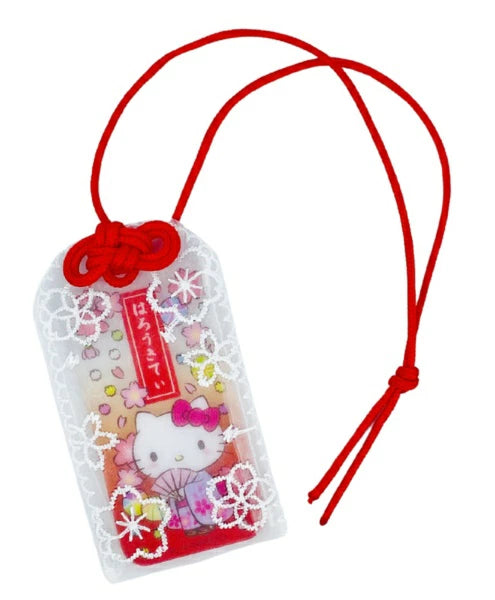SANRIO | Hello Kitty Amulet Omamori 65×45×5mm (Kimono Sakura Charm)