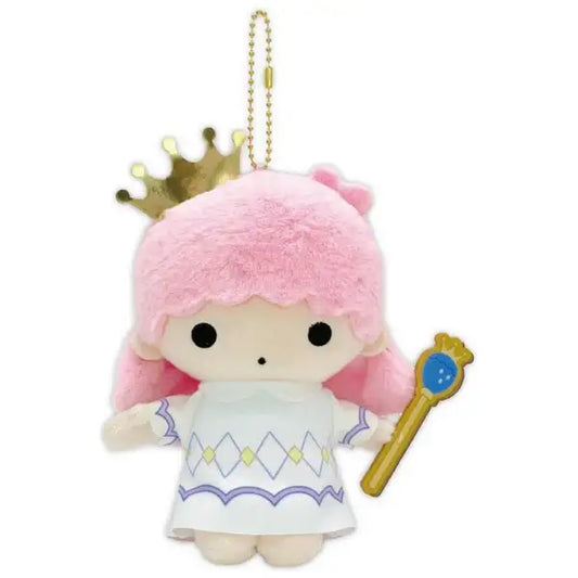 SANRIO | Little Twin Stars Lala Mascot Holder Bag Charm Plush Keychain 155×75×120mm (Fragaria Memories Knight)