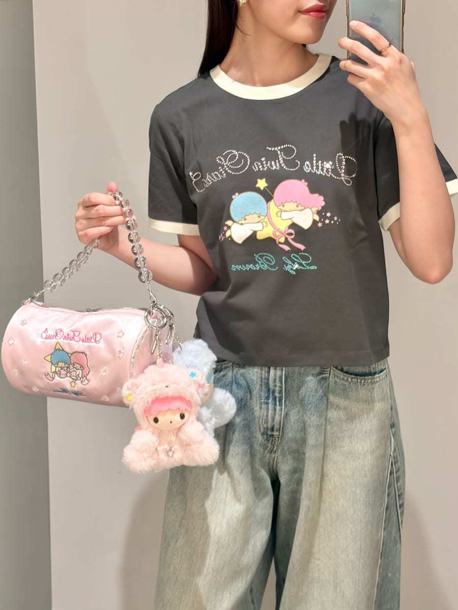 LILY BROWN x LittleTwinStars | KIKI & LALA Plush Charm Keychain Bag Charm 220x145x120mm (LPNK)