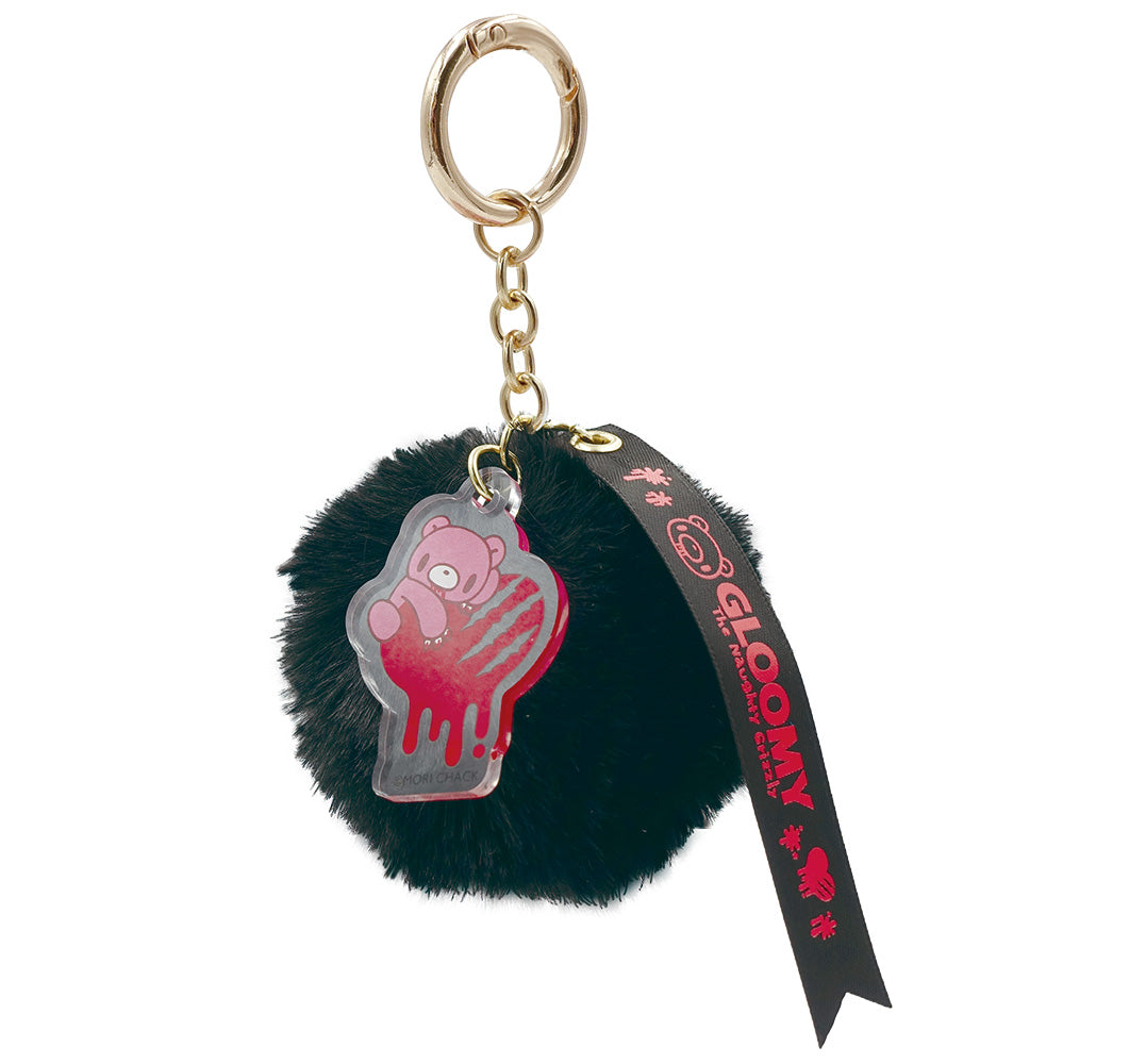 Gloomy Bear | The Naughty Grizzly Fur Charm H5×W3.8cm (Black)