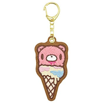 Gloomy Bear | Chenille Embroidery Felt Key Chain 135× 44 x 5mm (Ice Cream)