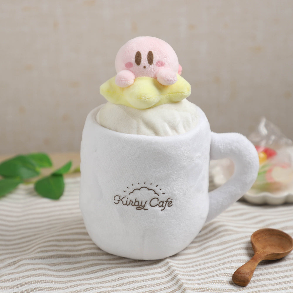 Kirby | Marshmallow-O-Lait Plush Case Mug W130 X H150 D85 Mm