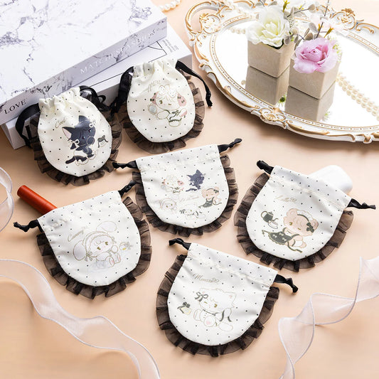 Lil ala mode x Mikko |  Trading Lace Mini Drawstring Pouch Blind Box 130x130mm (French♡Girly Series)