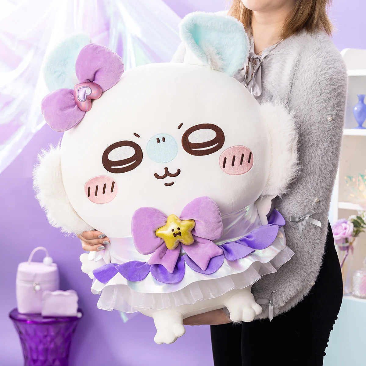 【Store & Pick Up】CHIIKAWA | Magical Momonga Super BIG! Sitting Plush Toy Plush Doll 600x600x450mm