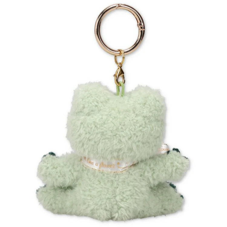 Pickles The Frog | Carabiner Plush Keychain Mascot Holder H9×W9.5×D5.5Cm (Smile Hop Green)