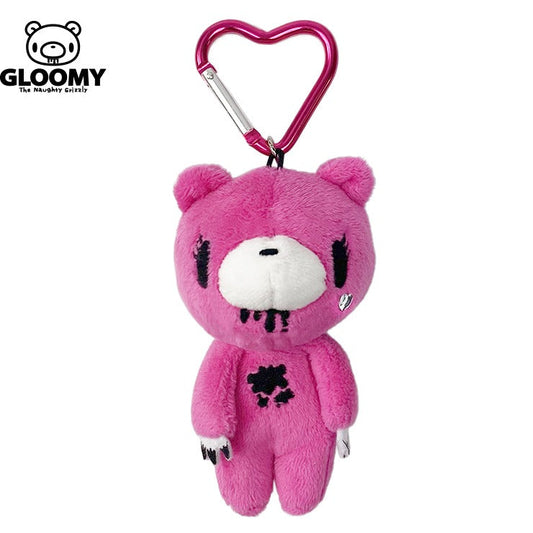 Gloomy Bear | Pink Mascot Holder Bag Charm Plush Keychain with Carabiner 115×70mm