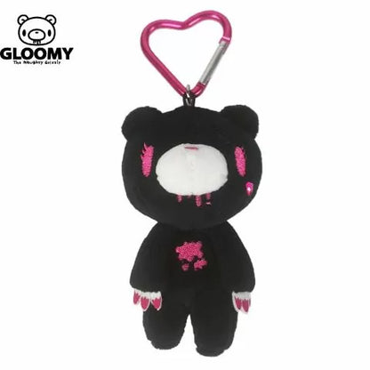 Gloomy Bear | Black Mascot Holder Bag Charm Plush Keychain with Carabiner 115×70mm