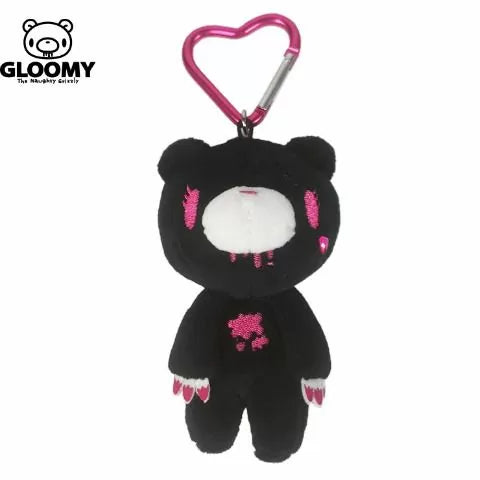 Gloomy Bear | Black Mascot Holder Bag Charm Plush Keychain with Carabiner 115×70mm