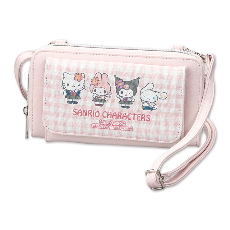 Sanrio | 2 Way Shoulder Bag 11Cm*20Cm*2Cm 日本三丽鸥 合皮 两用挎包/手提包 多卡槽（平成高校）
