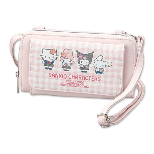 Sanrio | 2 Way Shoulder Bag 11Cm*20Cm*2Cm 日本三丽鸥 合皮 两用挎包/手提包 多卡槽（平成高校）