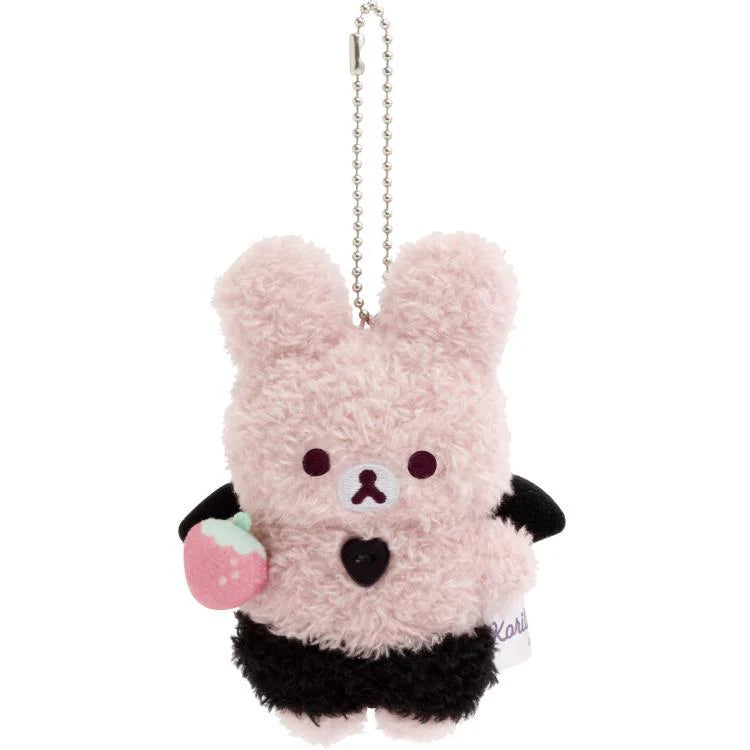 SAN-X | Korilakkuma Hanging Plush Keychain Bag Charm 110×80×45mm (Korilakkuma's Little Devil Feeling Little Devil Bunny)