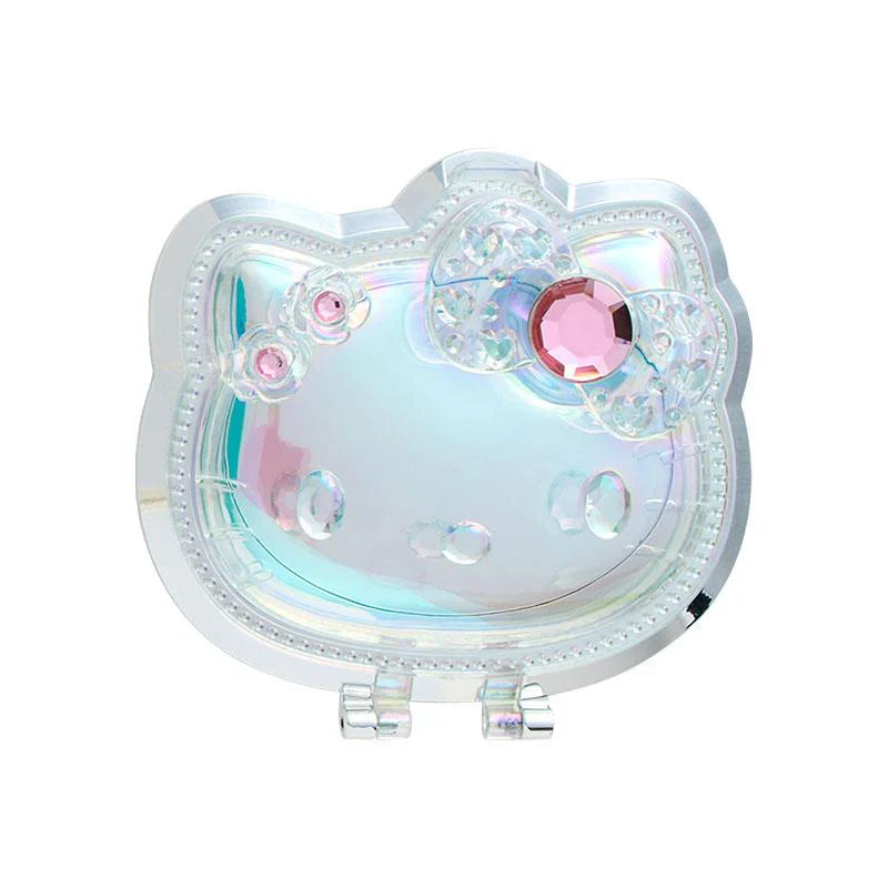 SANRIO | Hello Kitty Folding Stand Mirror 120×15×75mm (Face Aurora Hologram Sliver)