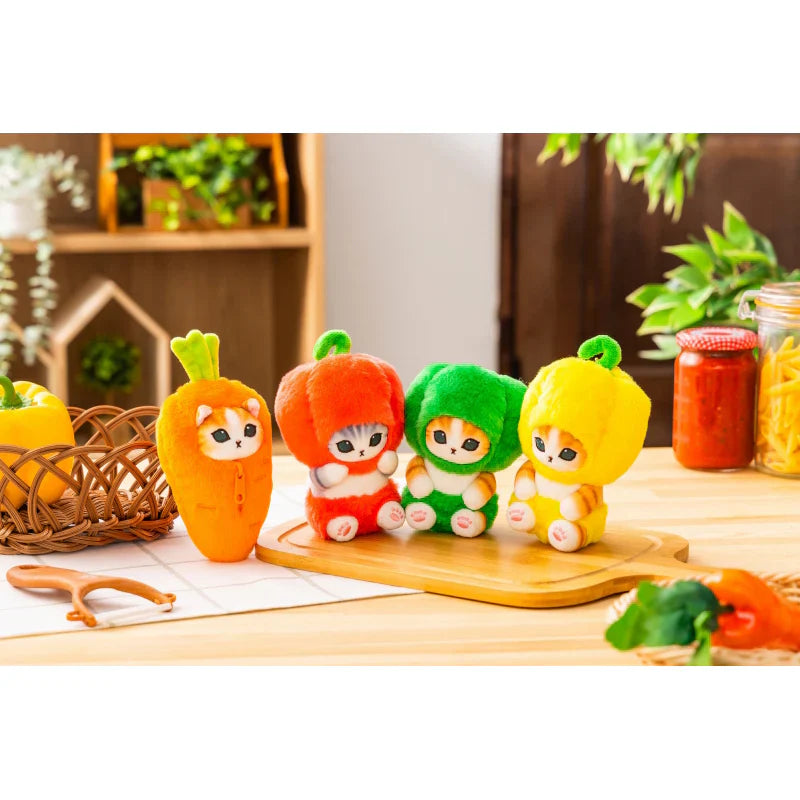 Mofusand | Mascot Holder Keychain Approx.130Cm (Vegetable & Fruits3) 猫福 毛绒挂件/包挂/钥匙链（蔬菜水果系列3）