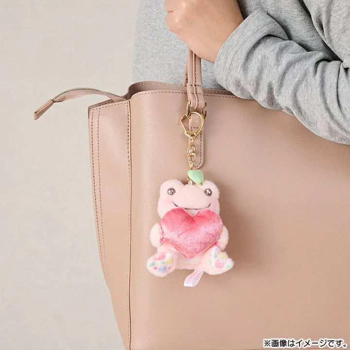 Pickles the Frog | Plush Keychain Bag Charm 90×80×60mm (Smile Heart)