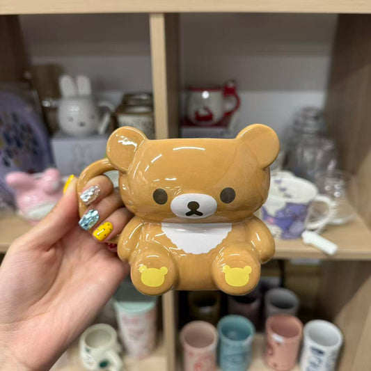 SAN-X | Chairoikoguma 3D Porcelain Mug 90×Φ95mm (Makeup Rilakkuma)