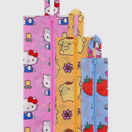 Baggu 3D Zip Set (Hello Kitty and Friends Florals)