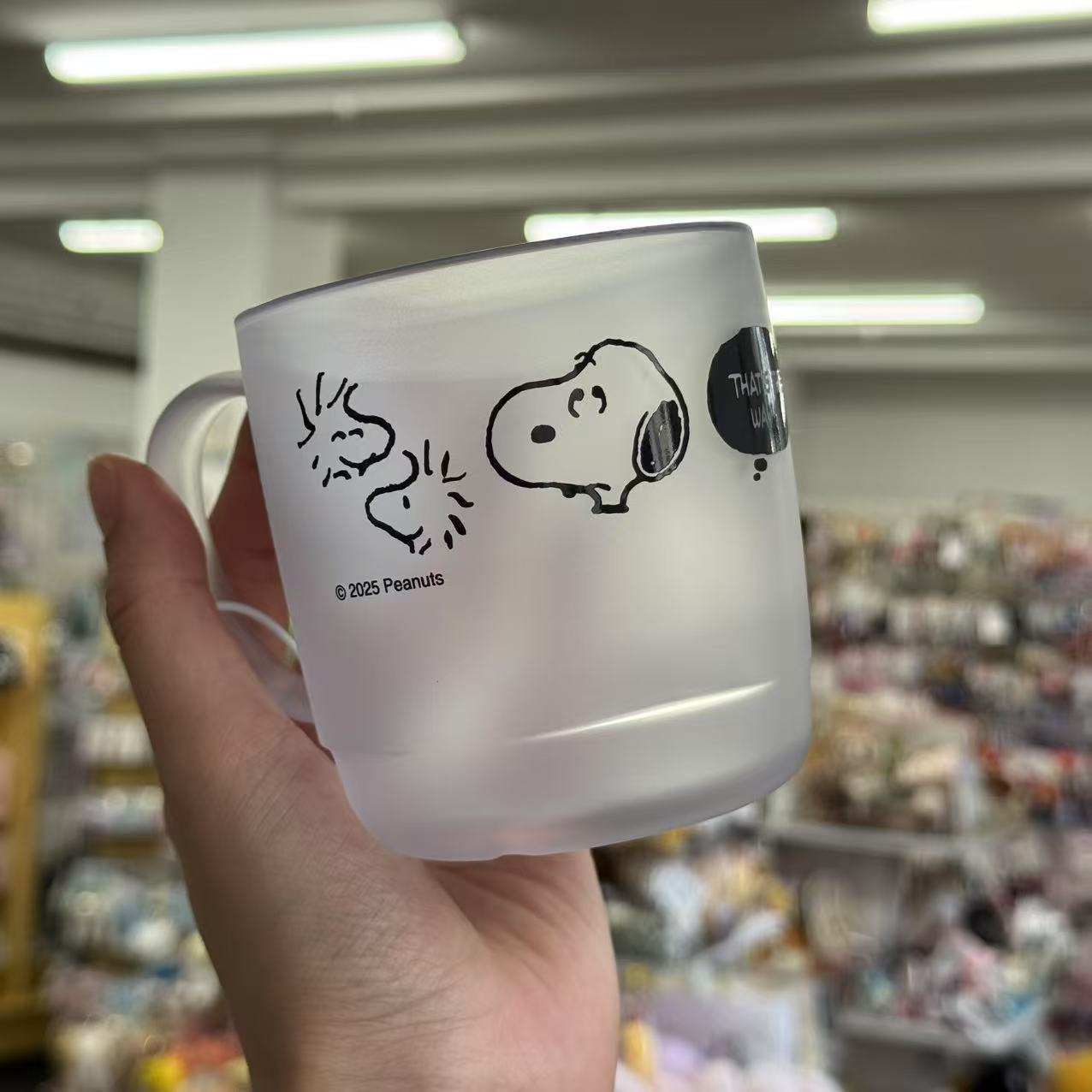 【Made in Japan】PEANUTS | Snoopy Clear Cup Mug 300ml (White)