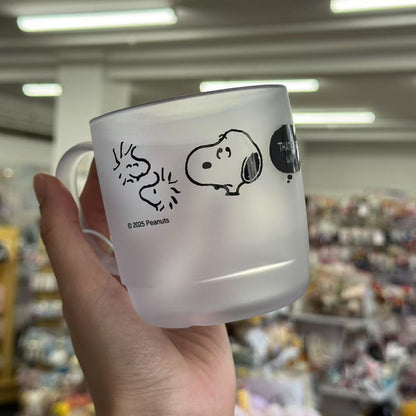 【Made in Japan】PEANUTS | Snoopy Clear Cup Mug 300ml (White)