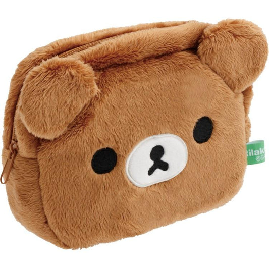 SAN-X | Rilakkuma Chairoikoguma Plush Square Pouch 115×145×30mm