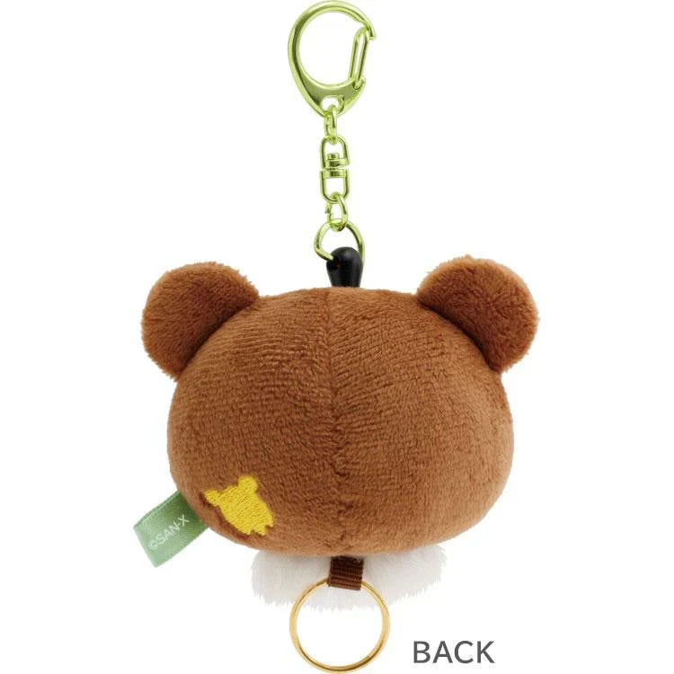 SAN-X | Rilakkuma Chairoikoguma Mascot Reel Keychain Mascot Holder Bag Charm 55×55×45mm