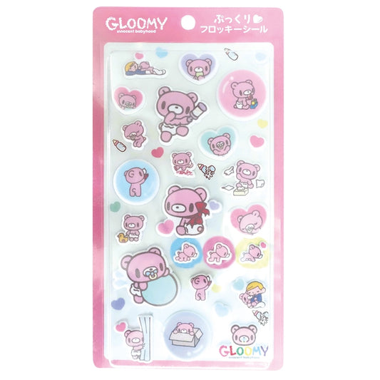 GLOOMY The Naughty Grizzly | Pukkuri Flocky Sticker (Baby Gloomy)