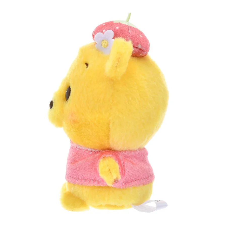 DISNEY | Winnie the Pooh Urupocha-chan Plush Doll H12×W12.5×D8cm (STRAWBERRY COLLECTION)
