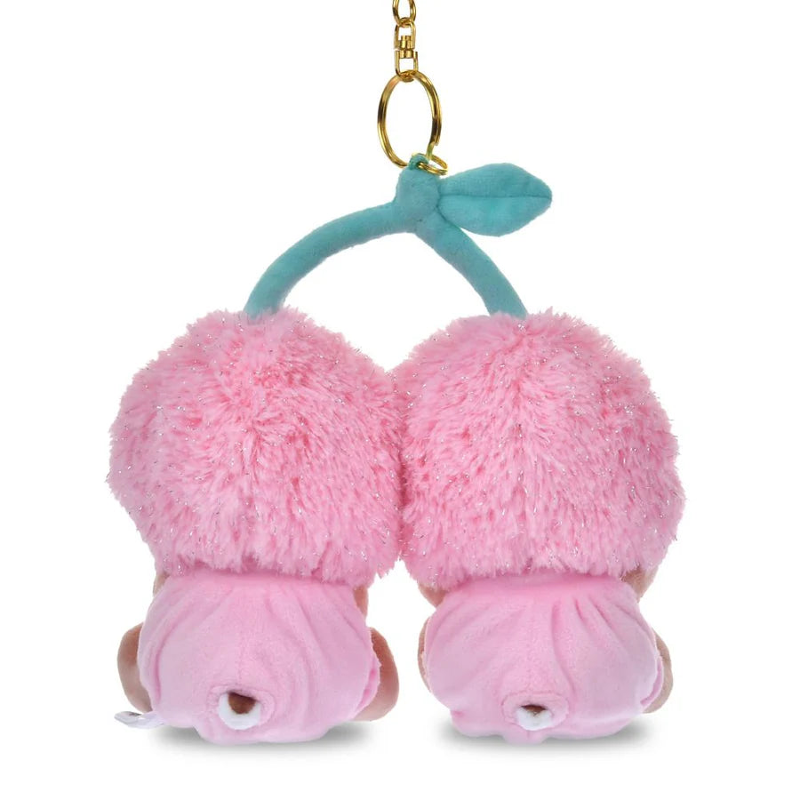 DISNEY | TokyoDisneyStore Chip & Dale Plush Keychain Bag Charm 138×98×78mm (Cherries GLOSSY FRUITS)
