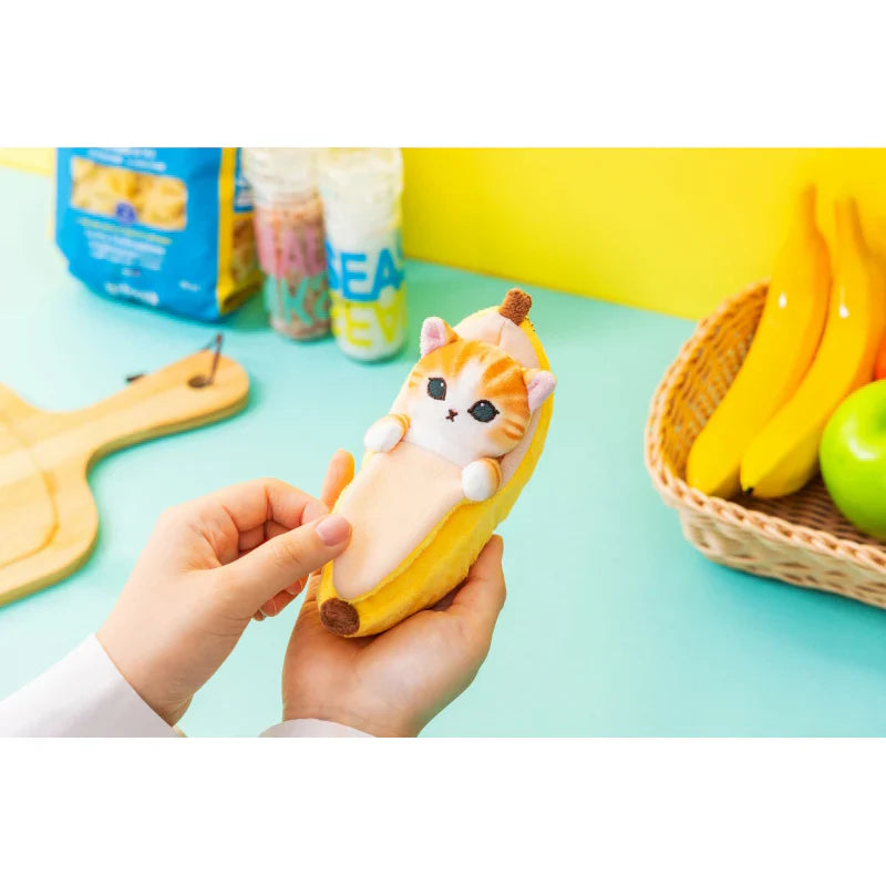 Mofusand | Mascot Holder Keychain Approx.130Cm (Banana) 猫福 毛绒挂件/包挂/钥匙链（香蕉）