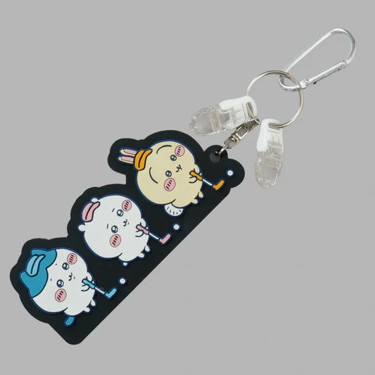 Chiikawa Golf | Chiikawa & Hachiware Usagi Putter Keychain H6×W13Cm (Everyone Black)