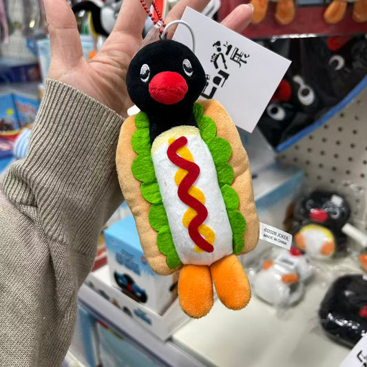Pingu | FOOD Hot Dog Mascot Holder Bag Charm Keychain  (Exhibition Edition)