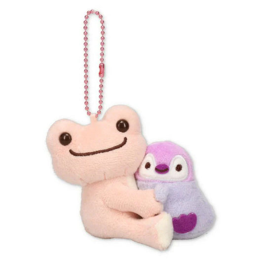 Pickles the Frog | Plush Keychain Mascot Holder H9×W10×D9cm (Sea Friends Penguin)
