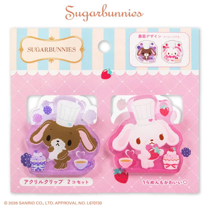 SANRIO | Sugarbunnies Acrylic Clip 2P