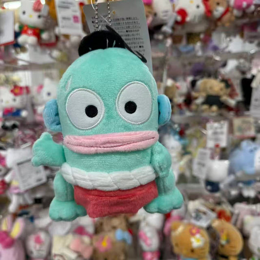 Avail x Sanrio | Hangyodon Mascot Holder Plush Keychain Bag Charm 140mm Approx. (Sumo Wrestlers)