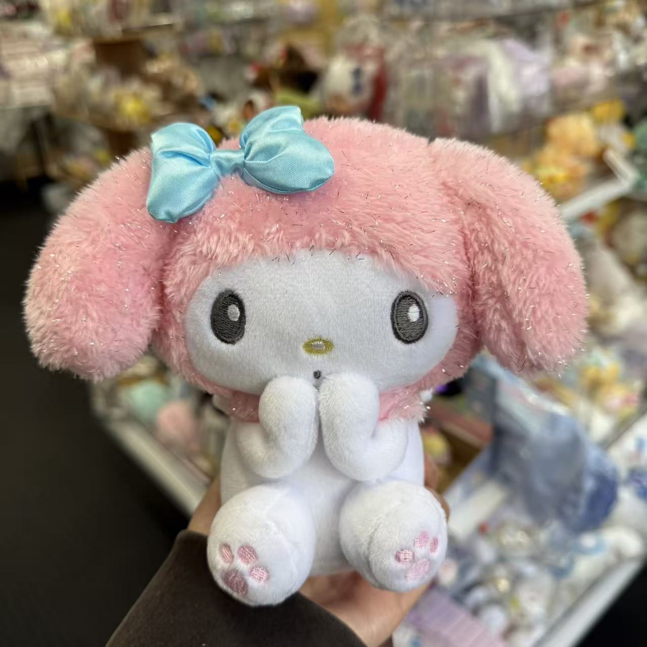 SANRIO | My Melody - Pink Sitting Plush Toy Plush Doll 198×164×112mm (Angel and Devil Serie)