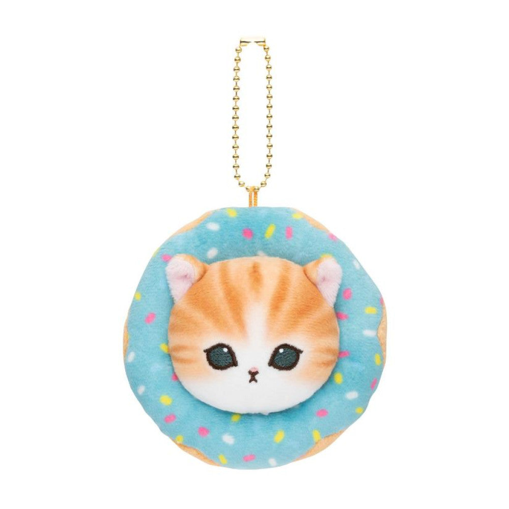 Mofusand | Mascot Holder Plush Keychain H95 X W95 D35Mm (Donut) Blue