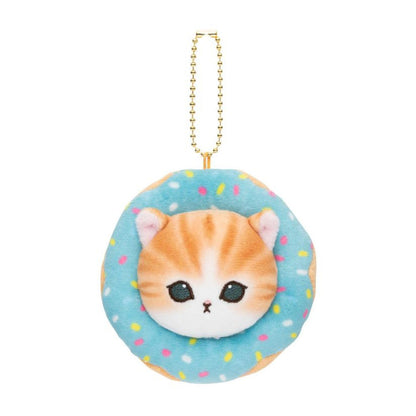 Mofusand | Mascot Holder Plush Keychain H95 X W95 D35Mm (Donut) Blue