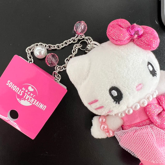 Usj | Hello Kitty Plush Keychain // +