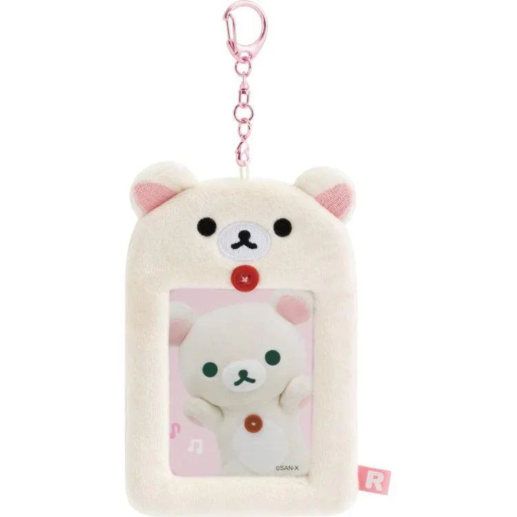 SAN-X | Rilakkuma Korilakkuma Fluffy Photo Keychain Key Holder 125×80×15mm