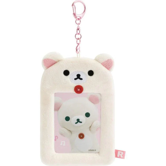 SAN-X | Rilakkuma Korilakkuma Fluffy Photo Keychain Key Holder 125×80×15mm