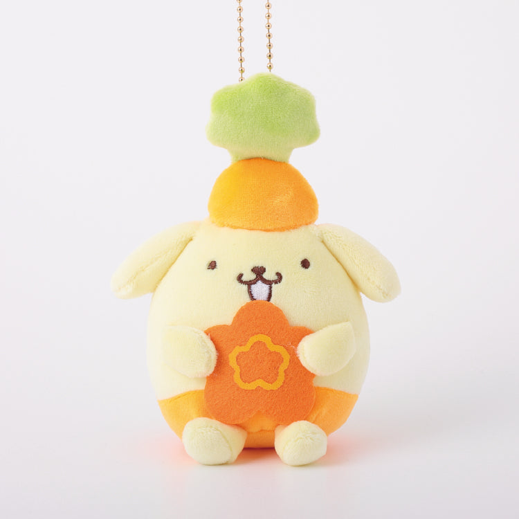 Sanrio | Pom Purin Plush Keychain Mascot Holder 10Cm (Carrot)