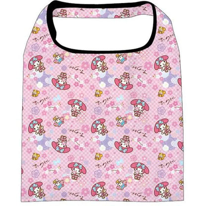 SANRIO | Reusable Grocery Bag Foldable Eco-bag Keychain L (My Melody)