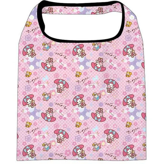 SANRIO | Reusable Grocery Bag Foldable Eco-bag Keychain L (My Melody)