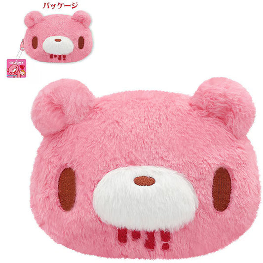 Gloomy Bear | Fluffy Mokomoko Face Pouch 13cm x 17cm x 5cm (Without Strap)